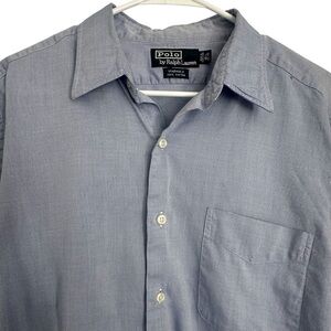 Polo by Ralph Lauren Men's Warwick Button-Down Shirt in Blue size 16 1/2 32/33